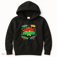 Superhero Brother Costume For Comic Book Birthday Kids Hoodie thumb 0