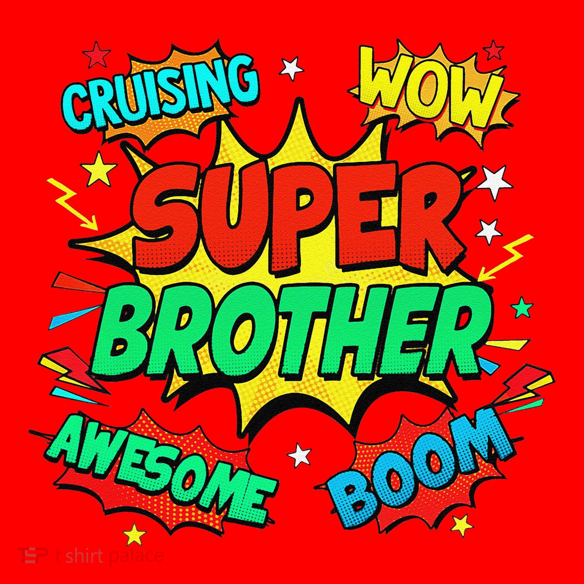Superhero Brother Costume For Comic Book Birthday Santa Hat