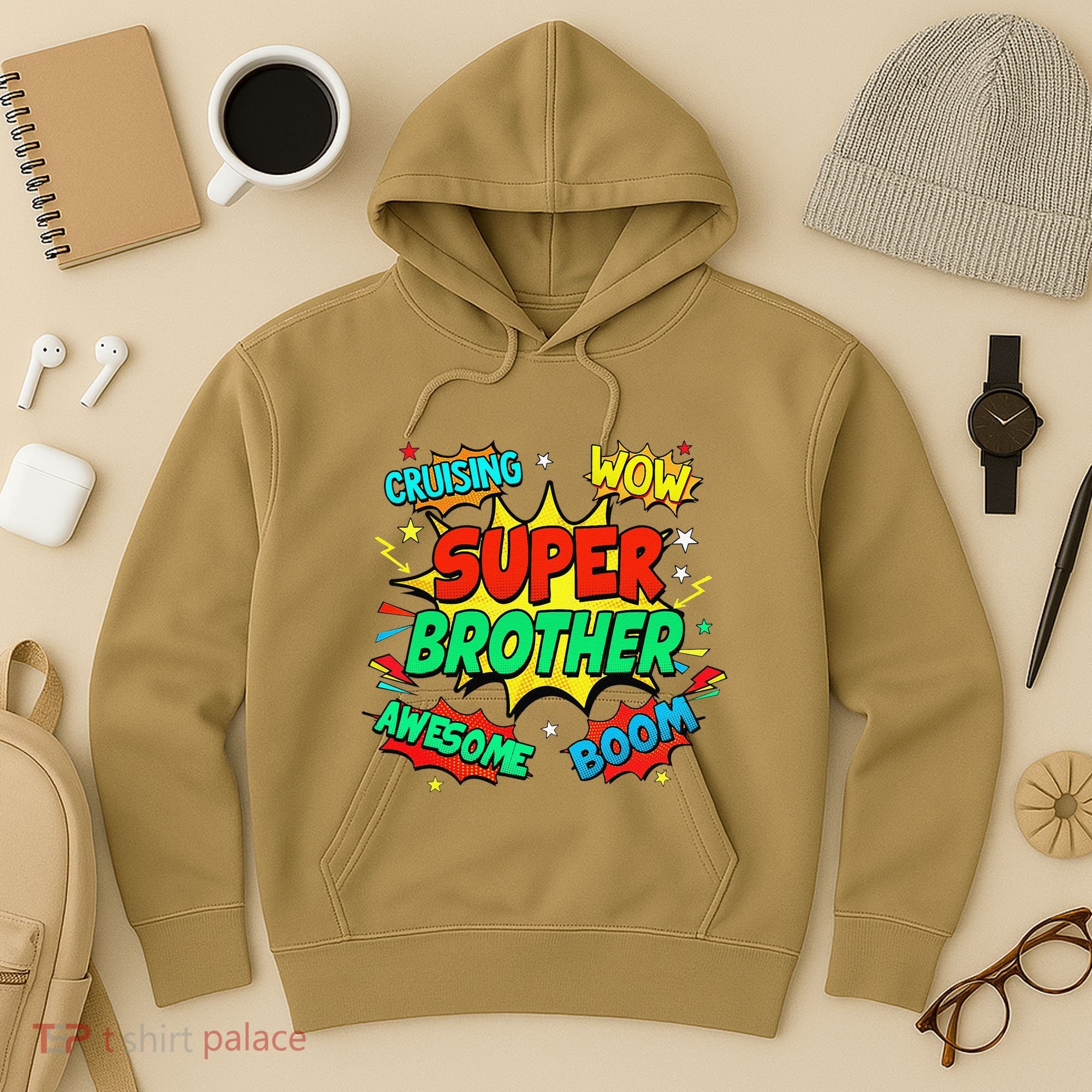 Superhero Brother Costume For Comic Book Birthday Hoodie