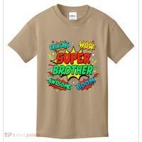 Superhero Brother Costume For Comic Book Birthday Kids T-Shirt thumb 0