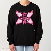 Strong Breast Cancer Awareness Butterfly Women's Sweatshirt thumb 0