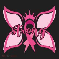 Strong Breast Cancer Awareness Butterfly Women's Sweatshirt thumb 2