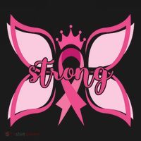 Strong Breast Cancer Awareness Butterfly Toddler Hoodie thumb 2