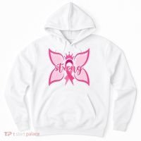 Strong Breast Cancer Awareness Butterfly Hoodie thumb 0