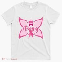 Strong Breast Cancer Awareness Butterfly T-Shirt thumb 0