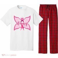Strong Breast Cancer Awareness Butterfly Pajama Set thumb 0