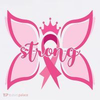 Strong Breast Cancer Awareness Butterfly Women's Hoodie thumb 2
