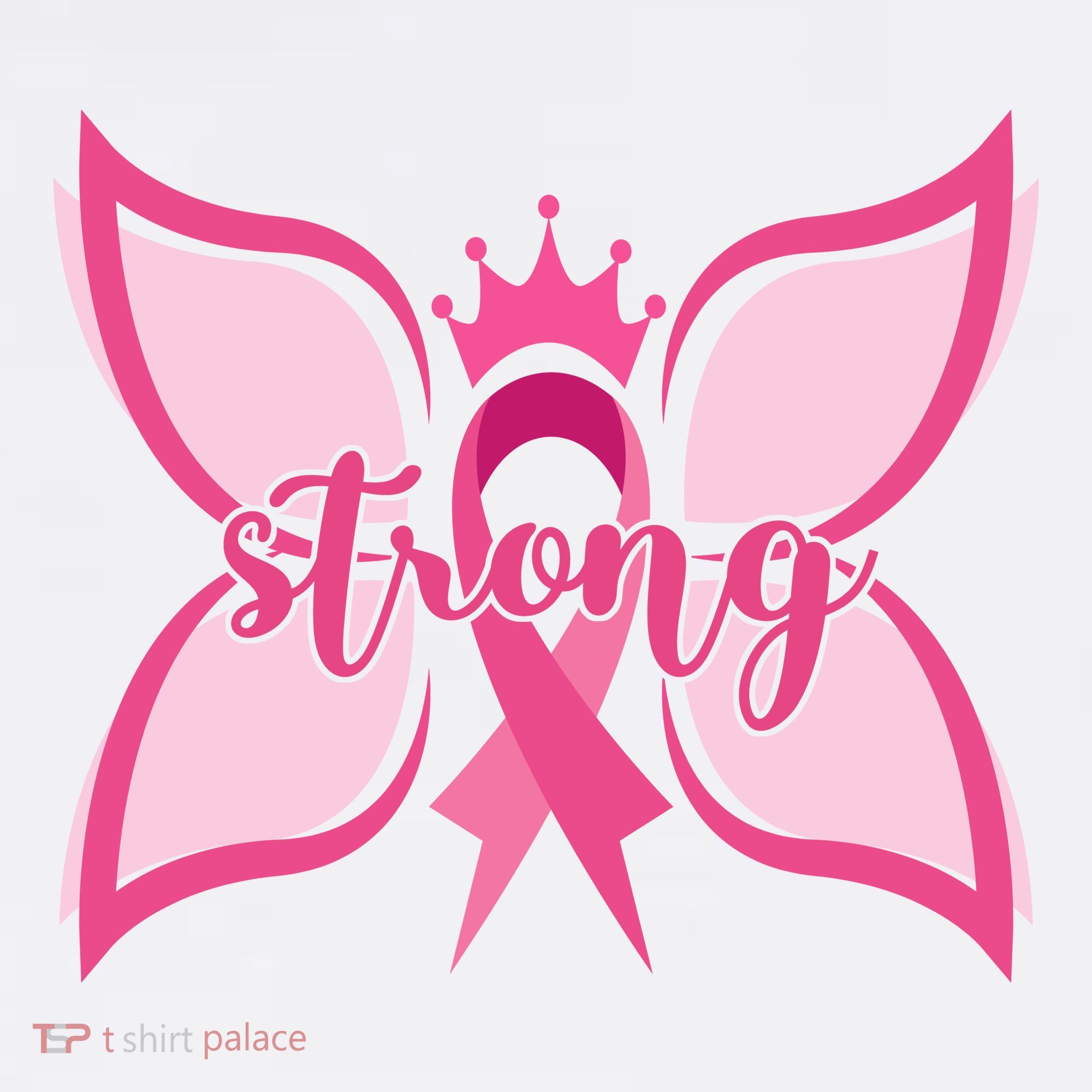 Strong Breast Cancer Awareness Butterfly Baby Bodysuit