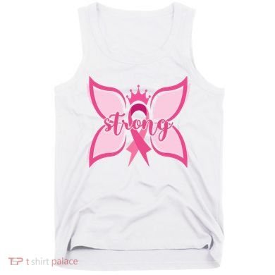 Strong Breast Cancer Awareness Butterfly Tank Top