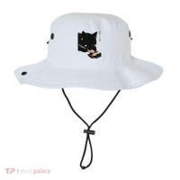 Sushi Black Cat LoverS Delight And Modern Minimalist Art Bucket Hat thumb 0
