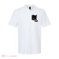Sushi Black Cat LoverS Delight And Modern Minimalist Art Polo thumb 0