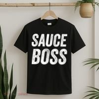 Sauce Boss Chef BBQ Cook Food Humorousa T-Shirt thumb 2