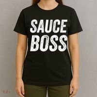 Sauce Boss Chef BBQ Cook Food Humorousa T-Shirt thumb 4