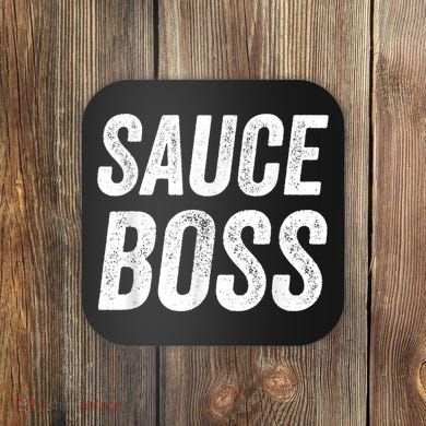 Sauce Boss Chef BBQ Cook Food Humorousa Coaster