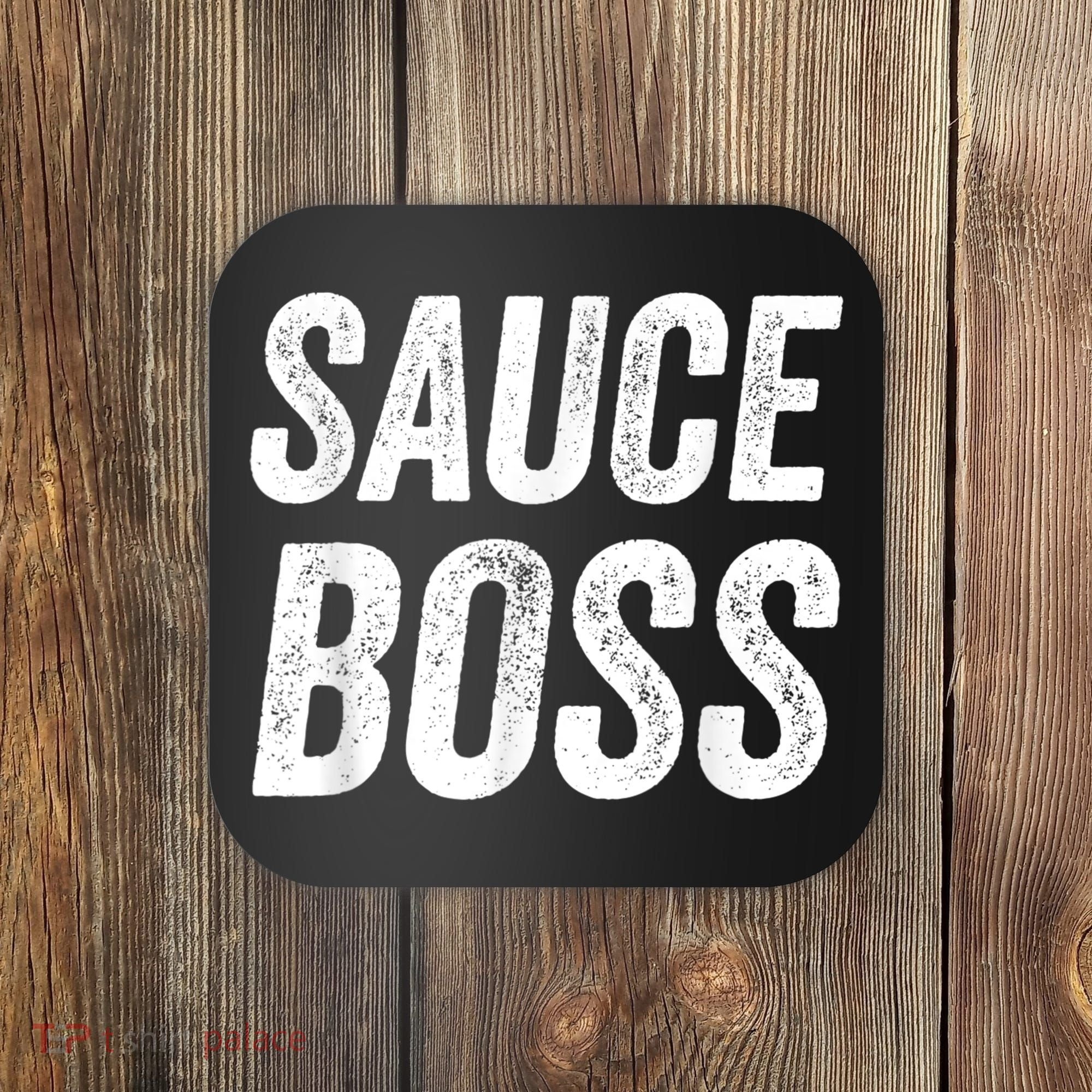 Sauce Boss Chef BBQ Cook Food Humorousa Coaster