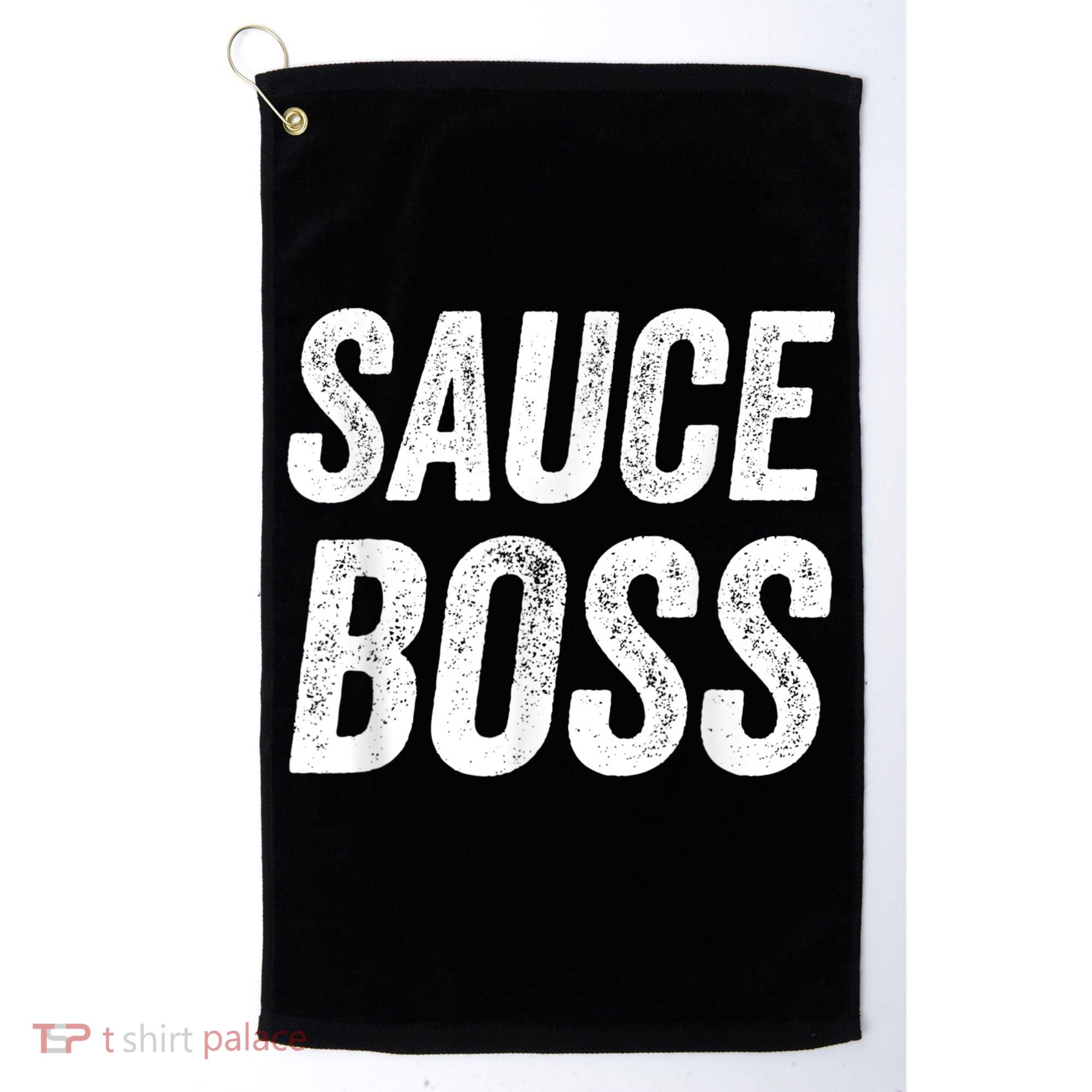 Sauce Boss Chef BBQ Cook Food Humorousa Golf Towel