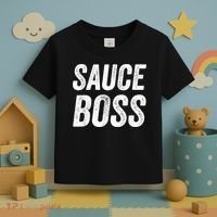 Sauce Boss Chef BBQ Cook Food Humorousa Toddler T-Shirt thumb 3