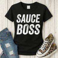 Sauce Boss Chef BBQ Cook Food Humorousa Women's T-Shirt thumb 3