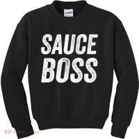 Sauce Boss Chef BBQ Cook Food Humorousa Kids Sweatshirt thumb 0