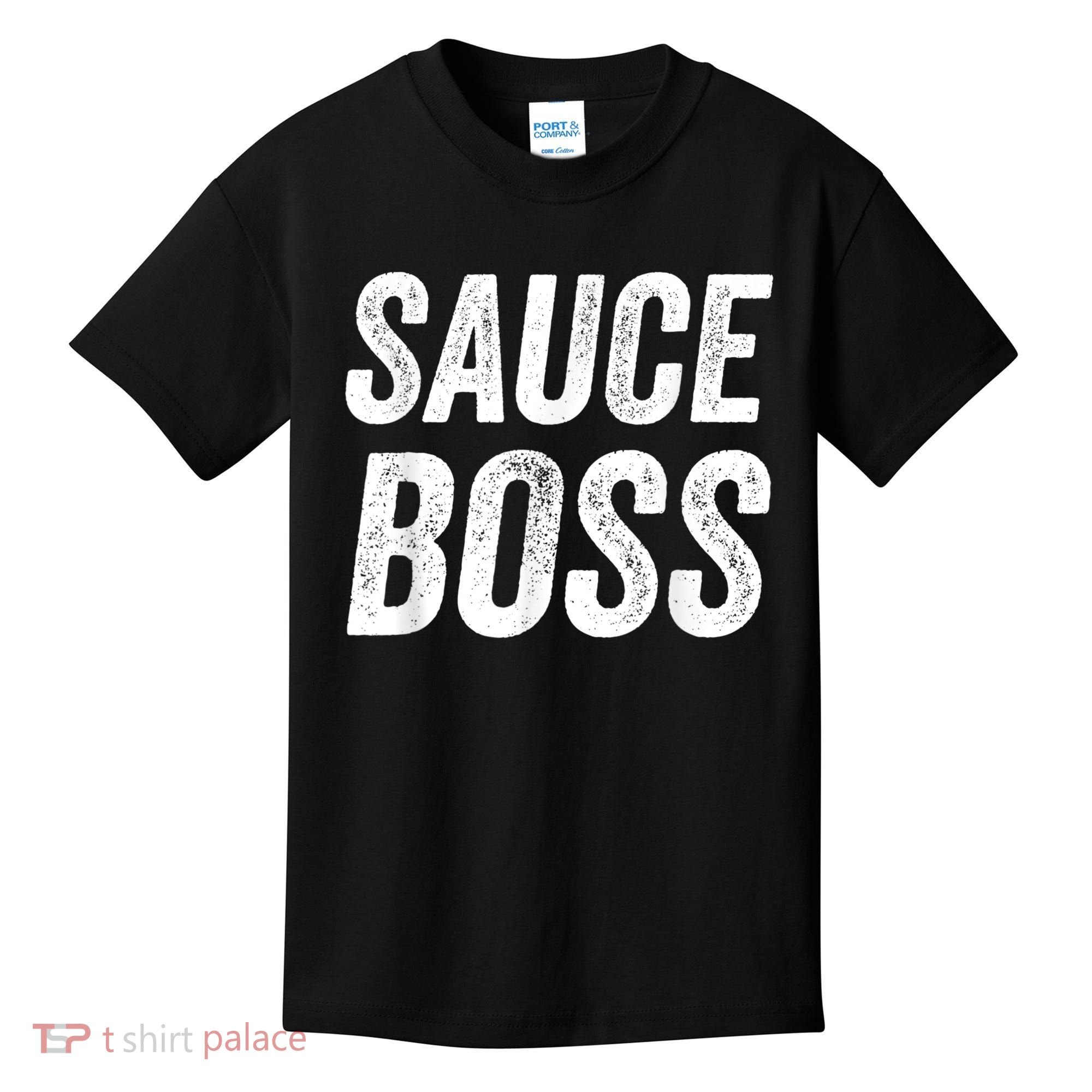 Sauce Boss Chef BBQ Cook Food Humorousa Kids T-Shirt
