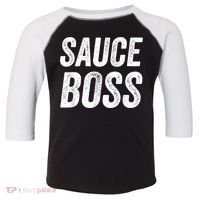 Sauce Boss Chef BBQ Cook Food Humorousa Toddler Fine Jersey T-Shirt thumb 0