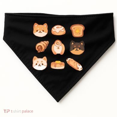 Shiba Buns Cute Cats USA-Made Doggie Bandana