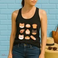 Shiba Buns Cute Cats Women's Tank Top thumb 2
