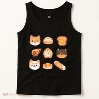 Shiba Buns Cute Cats Tank Top thumb 2