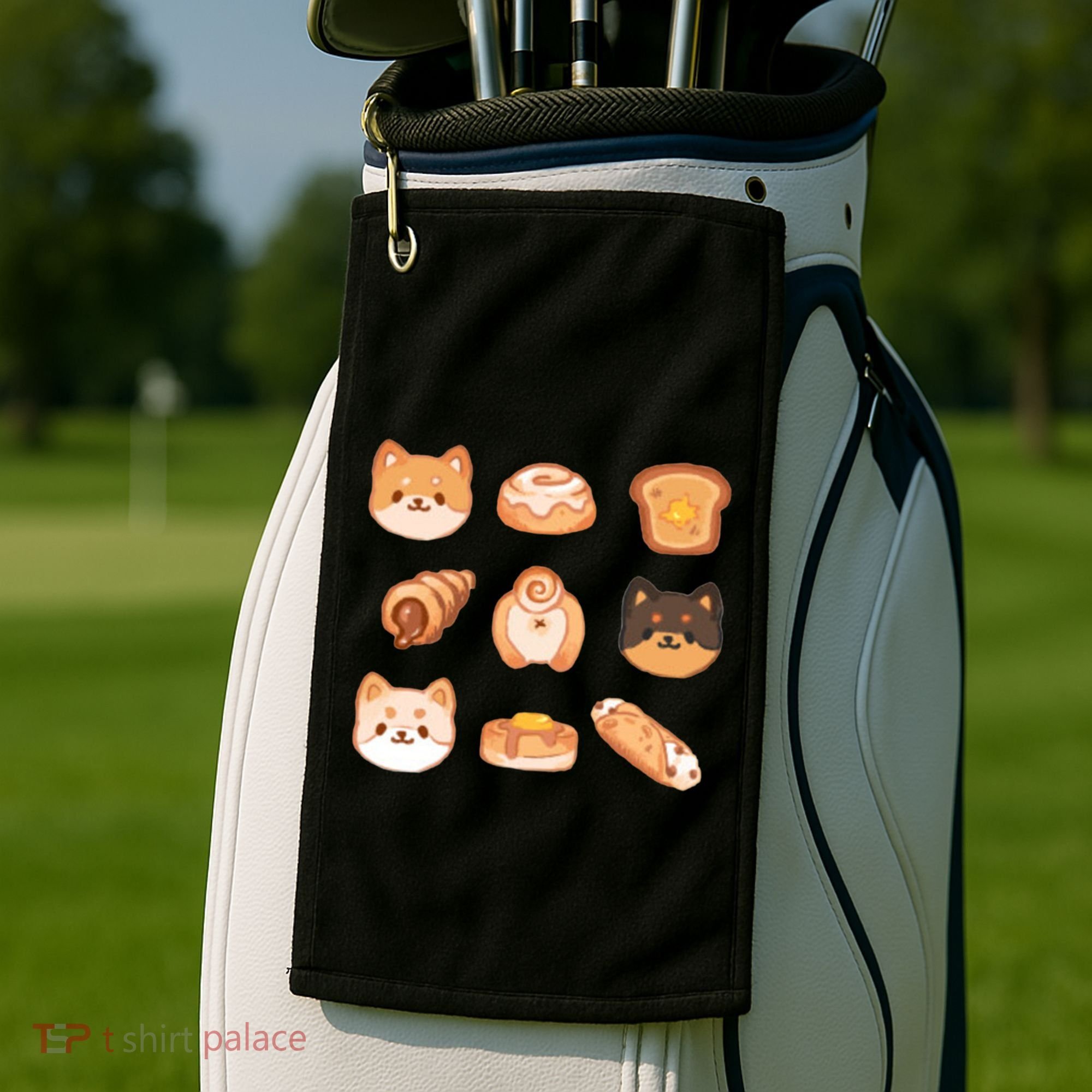 Shiba Buns Cute Cats Golf Towel