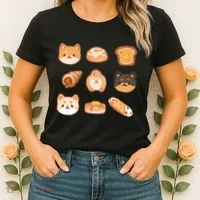 Shiba Buns Cute Cats Women's T-Shirt thumb 2