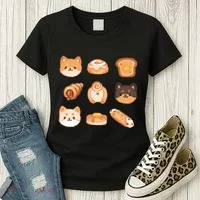 Shiba Buns Cute Cats Women's T-Shirt thumb 3