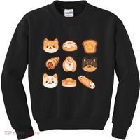 Shiba Buns Cute Cats Kids Sweatshirt thumb 0