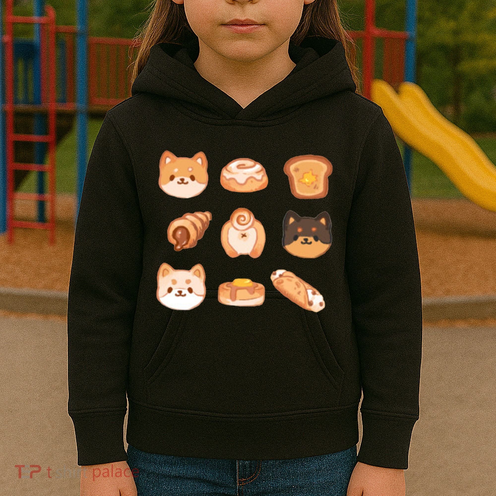 Shiba Buns Cute Cats Kids Hoodie