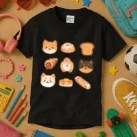 Shiba Buns Cute Cats Kids T-Shirt thumb 3