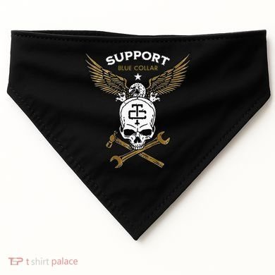 Support Blue Collar USA-Made Doggie Bandana