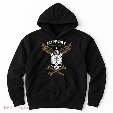 Support Blue Collar Hoodie