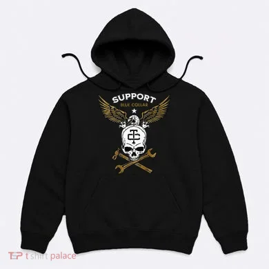 Support Blue Collar Hoodie