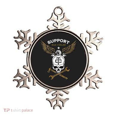 Support Blue Collar Ornament