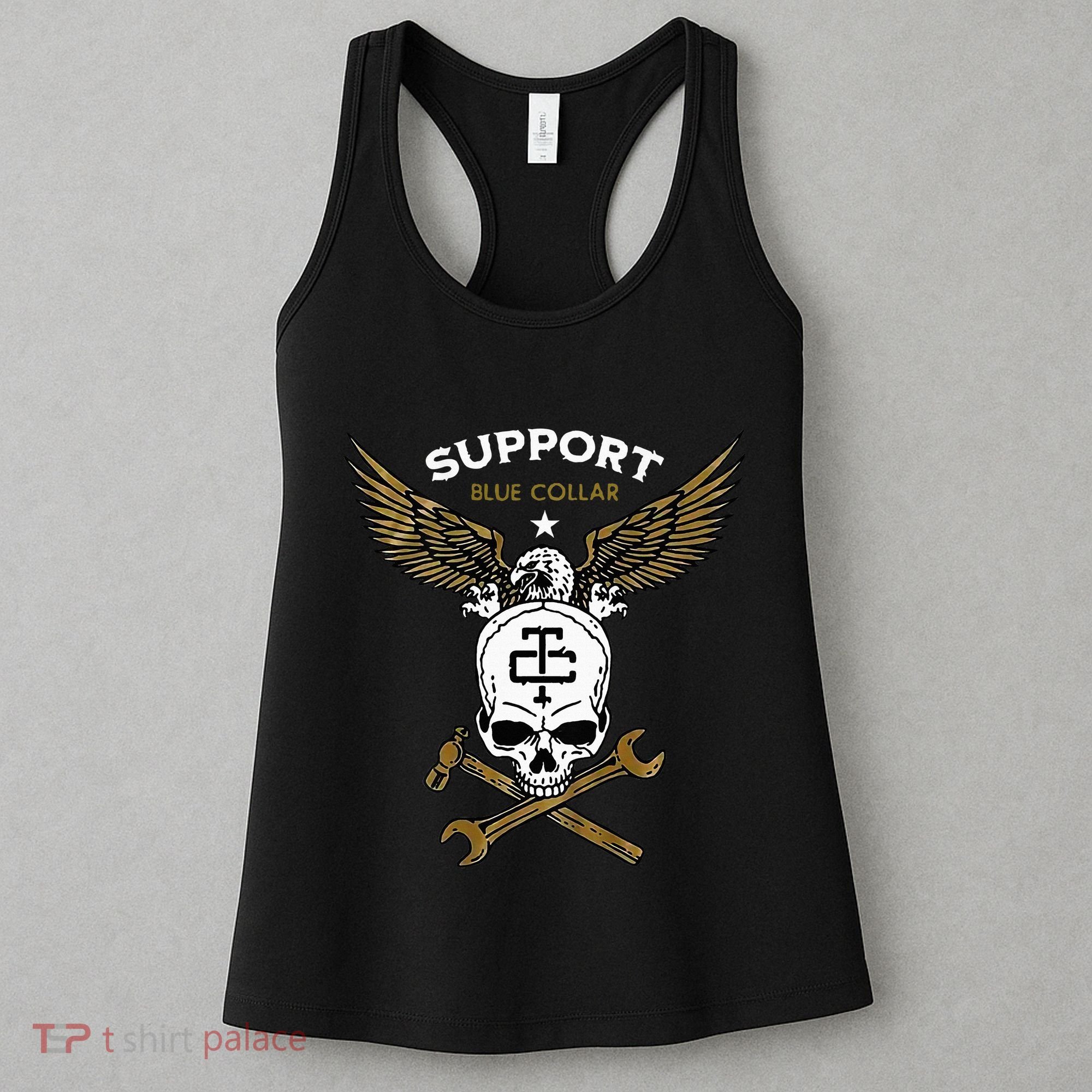 Support Blue Collar Women's Tank Top