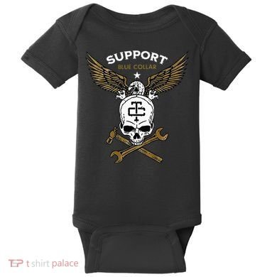 Support Blue Collar Baby Bodysuit
