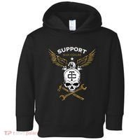 Support Blue Collar Toddler Hoodie thumb 0