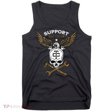 Support Blue Collar Tank Top