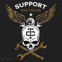 Support Blue Collar Golf Towel thumb 3