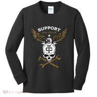 Support Blue Collar Kids Long Sleeve Shirt thumb 0