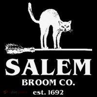 Salem Broom Co Company Halloween Black Cat Witch And Broom Coffee Mug thumb 5