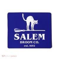 Salem Broom Co Company Halloween Black Cat Witch And Broom Mousepad thumb 0