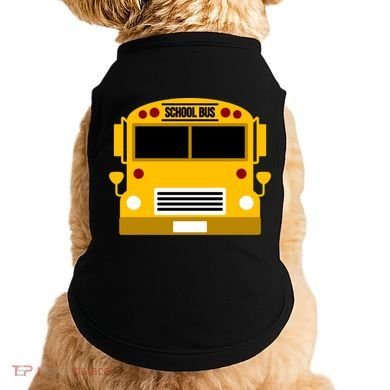 School Bus Costume Simple Halloween Costume Doggie Tank