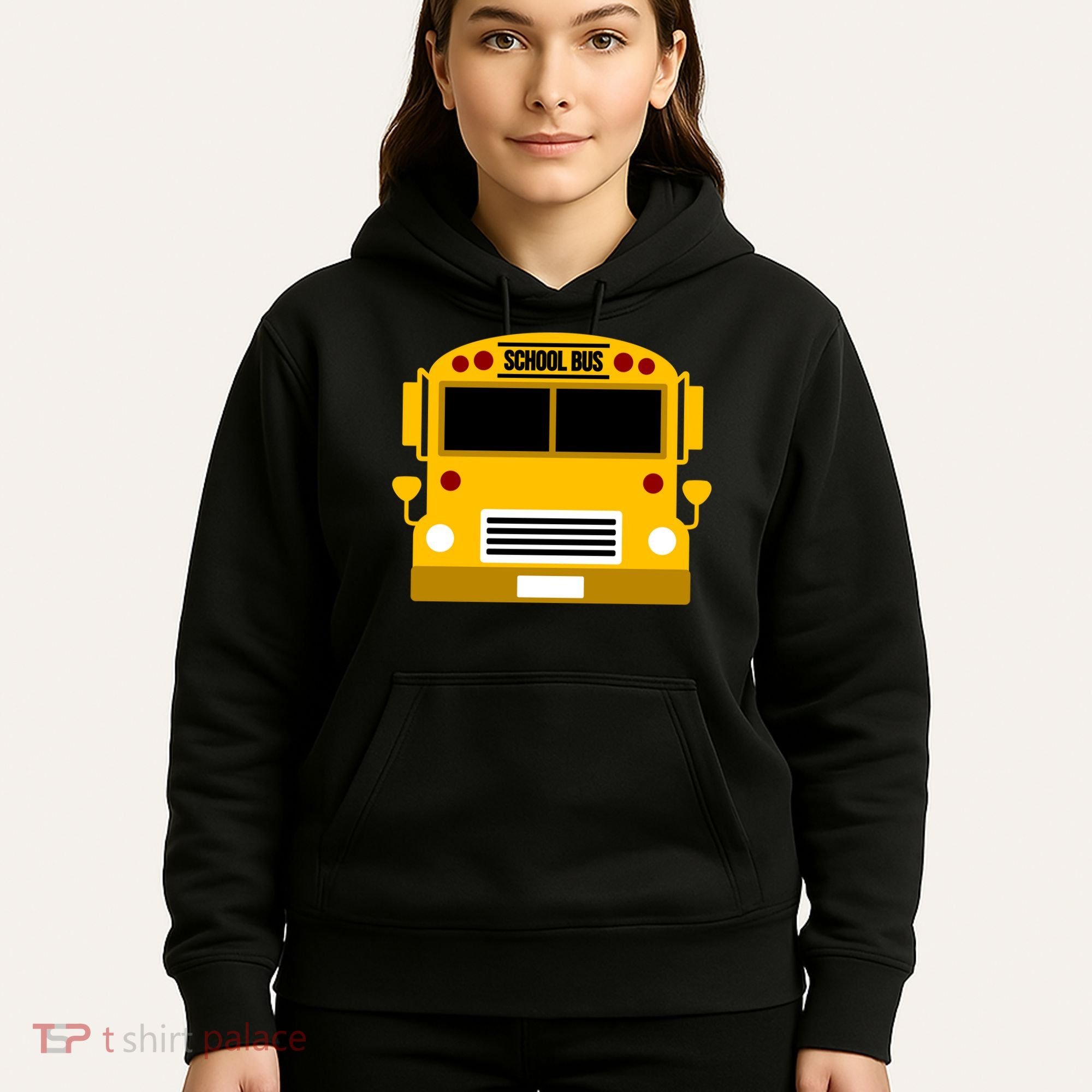 School Bus Costume Simple Halloween Costume Hoodie