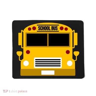 School Bus Costume Simple Halloween Costume Mousepad