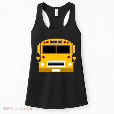 School Bus Costume Simple Halloween Costume Women's Tank Top